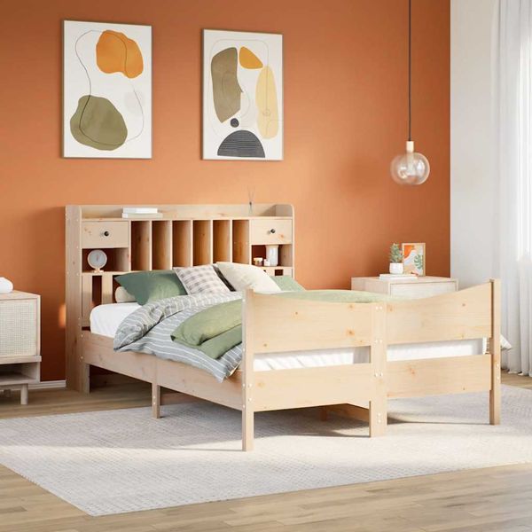 vidaXL Posteľ bez matraca 140x200 cm masívna borovica