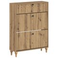 vidaXL Skriňa na topánky ALKMAAR 78 x 24 x 103 cm Kompozitné drevo