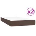 vidaXL Boxspring posteľ s matracom hnedá 200x200 cm umelá koža