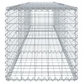 vidaXL Gabiónový kôš s krytom 400x50x50 cm pozinkované železo