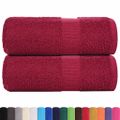 vidaXL Utierky na umývanie FROGN 2 ks bordové 30x30 cm 360 g/m²