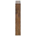 vidaXL Botník so zrkadlom 3-poschodový dymový dub 63x17x102,5 cm