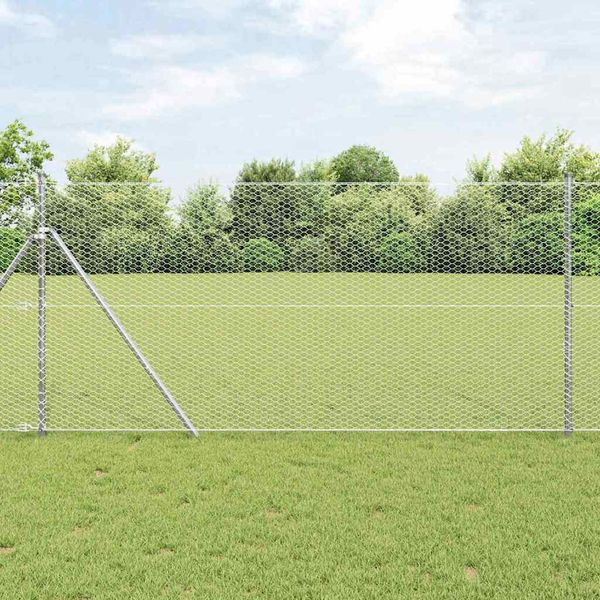 vidaXL Vonkajší šesťuholníkový fénový základný upevňovač 100 x 1,4 m