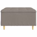 vidaXL Ottoman s Úložným Priestorom Sivohnedá 80 x 80 x 45 cm látka