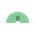 vidaXL Skleník s oceľovým rámom zelený 24 m² 6x4x2,85 m