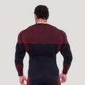 Bezšvové tričko s dlhým rukávom OG1 Black/Red - GymBeam, veľkosť XL