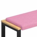 vidaXL Vankúš na lavičku Látka Ružová Hĺbka 35 cm