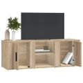 vidaXL TV skrinka dub sonoma 100x31,5x35 cm spracované drevo