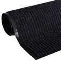 vidaXL Rohož pred dvere, čierna 90 x 150 cm, PVC