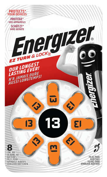 Energizer 13 SP-8 gombíkové batérie pre audioprotetiku 8ks 1,4V EN-634922