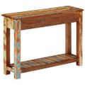 vidaXL Konzolový stolík 110x30x76 cm masívne recyklované drevo