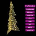 vidaXL Vianočný stromček 240 LED Teplá biela 180 cm PET