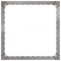 vidaXL Obrubník trávnika 60 x 60 x 35 cm Oceľ Strieborná