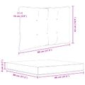 vidaXL Vankúš na vonkajšiu pohovku Polyester Zelená 68,5 x 68,5 cm