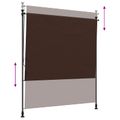 vidaXL Vonkajšia roleta Hnedá 200 x 270 cm