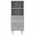 vidaXL Komoda sivý dub sonoma 34,5x34x90 cm spracované drevo