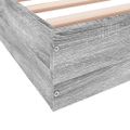 vidaXL Posteľný rám sivý dub sonoma 200x200 cm kompozitné drevo