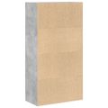 vidaXL Knižnica betónová sivá 60x30x114 cm kompozitné drevo