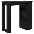 vidaXL Barový stôl 102 x 50 x 103,5 cm Kompozitné drevo Čierny dub