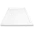 vidaXL Obdĺžniková sprchová vanička z ABS biela 70x120 cm