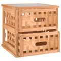 vidaXL Nočné stolíky 2 ks 34x34x34 cm orechový masív