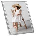 vidaXL Fotorámiky na stenu, koláž 3 ks, strieborné 40x40 cm, MDF