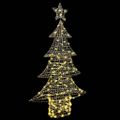 vidaXL Vianočný stromček 160 LED Teplá biela 151 cm PET