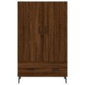 vidaXL Vysoká skrinka hnedá dub 69,5x31x115 cm kompozitné drevo