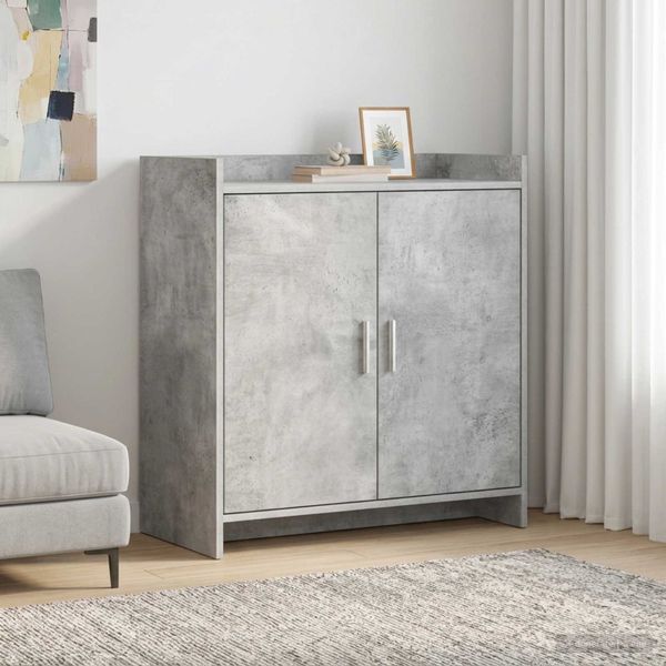 vidaXL Servírovacia skriňa Betónovo sivá 72 x 36 x 80 cm