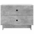 vidaXL Nočný stolík Betónovo sivá 62 x 34,5 x 47,5 cm Kompozitné drevo