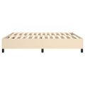 vidaXL Posteľný rám s boxspringom krémová 180x200 cm látka