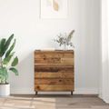 vidaXL Servírovacia skriňa Staré drevo 60 x 35 x 70 cm