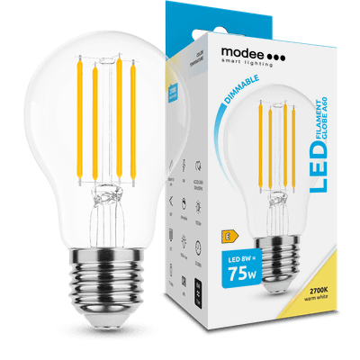 Modee Smart Lighting LED Filament žiarovka E27 8W teplá biela (ML-A60F2700K8WE27D)