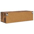 vidaXL Drevená skrinka 100,5 x 39 x 30 cm Dymová dub Kompozitné drevo
