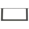 vidaXL Nohy konferenčného stolíka v tvare U, 2 ks, antracitové, 70 x (30-31) cm, oceľ