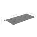 vidaXL Záhradná lavička s podložkou 120 cm akáciový masív