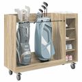 vidaXL Golfová skriňa s kolesom Sonoma dub 120 x 45 x 98 cm