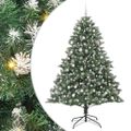 vidaXL Umelý vianočný stromček Zelená 240 cm PVC, plast a oceľ