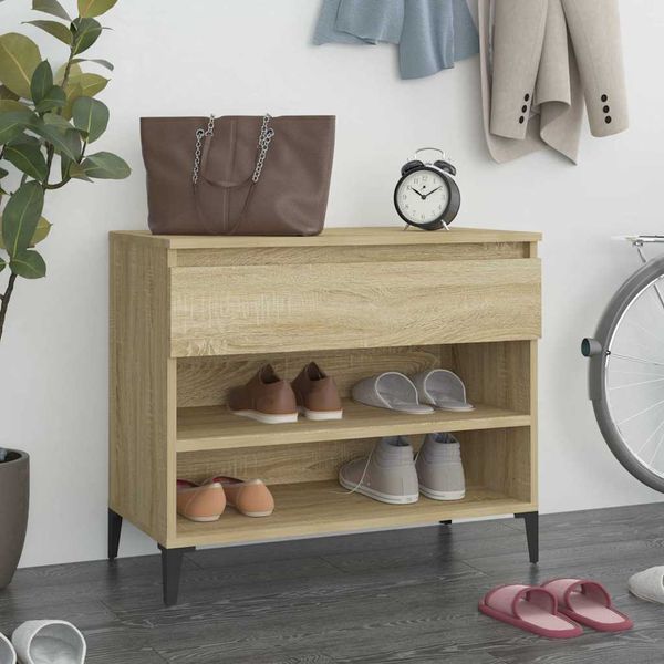 vidaXL Botník dub sonoma 70x36x60 cm spracované drevo
