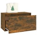 vidaXL Lavica do chodby 80x40x45 cm dymový dub spracované drevo
