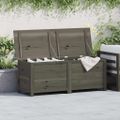 vidaXL Vonkajší box na vankúše antracitový 150x50x56 cm jedľový masív