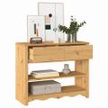 vidaXL Konzolový stôl so zásuvkou Drammen Dub 89,5 x 37 x 73 cm