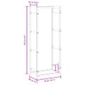 vidaXL Stojan na krbové drevo matný čierny 50x28x132 cm oceľ