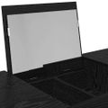 vidaXL Kozmetický stôl so zásuvkou Čierny dub 100 x 45 x 76 cm