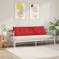 vidaXL Poduška na chrbát Červená 180 x 19 x 50 cm látka