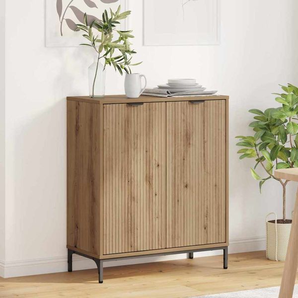 vidaXL Servírovacia skriňa Remeselný dub 69,5 x 33 x 82 cm