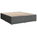vidaXL Boxspring posteľ s matracom tmavosivá 200x200 cm látka