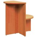 vidaXL Konferenčný stolík Včelí hnedý 50 x 40 x 50 cm Borovicový masív