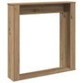 vidaXL Obloženie krbu dub artisan 100x20x100 cm kompozitné drevo