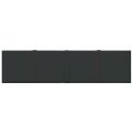 vidaXL Nástenné panely 12 ks čierne 60x15 cm látkové 1,08 m²